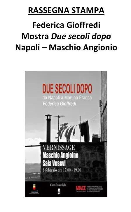 Copertina della rassegna stampa della mostra Due secoli dopo